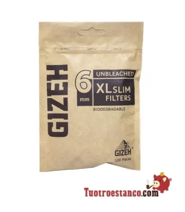 Filtres biodégradables Gizeh 6 XL slim