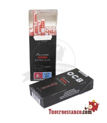 Filtros de OCB pré-cortados de 5,7 mm 120 filtros