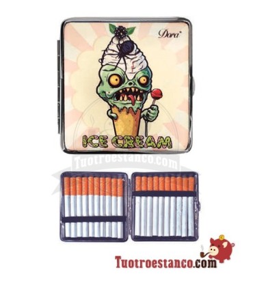 Zombie Skull Cream Zigarettenetui 20 Zigarette