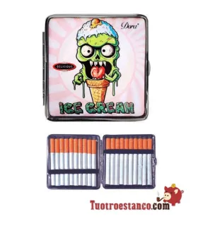 Zombie Skull Cream Zigarettenetui 20 Zigarette