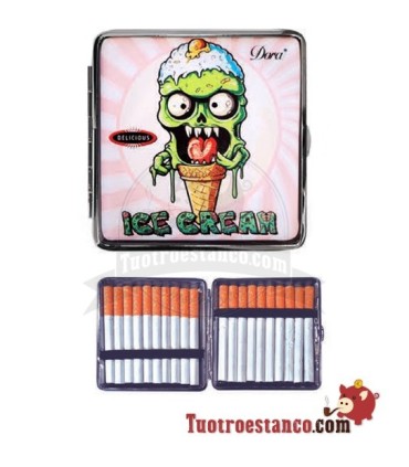 Zombie Skull Cream Zigarettenetui 20 Zigarette
