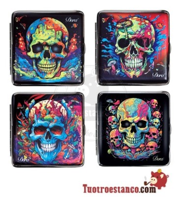 Pitillera Skull Colors de 20 cig