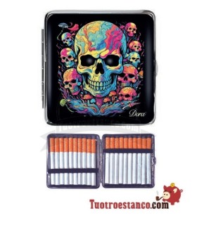 Étui à cigarettes Skull Colors 20