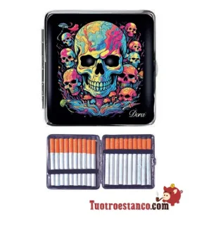 Étui à cigarettes Skull Colors 20
