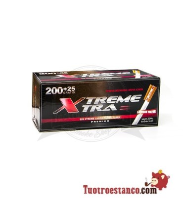 X-Treme 225 lange Filterschläuche - 4 Schachteln mit 225 Röhren
