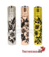 Bloemige metalen tondeuse + metalen hoes