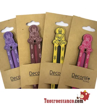 Soporte para incienso de madera Buda