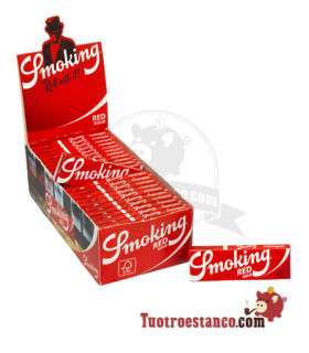 Papel de Smoking Vermelho nº 8 de 70 mm - 50 livretos