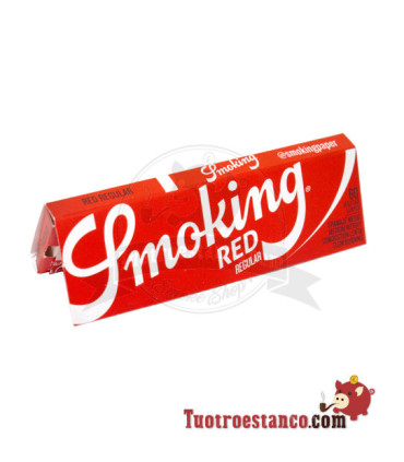 Red Smoking Paper No. 8 70 mm - 50 booklets