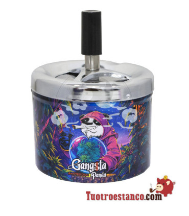 Cinzeiro de Empurrar Panda Gangsta