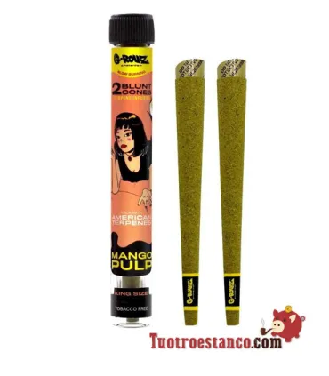 Papel G-Rollz Terpenos 2 Blunts Mango Pulp