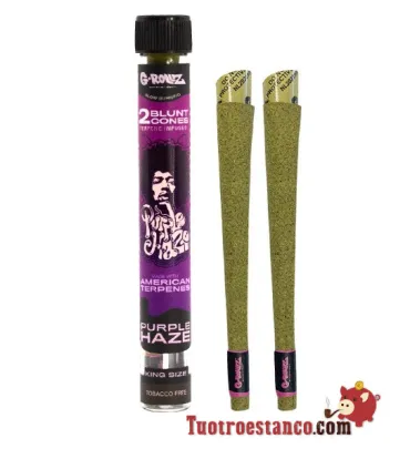 Papel G-Rollz Terpenos 2 Blunts Purple Haze