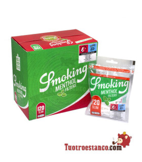 Filtros Smoking Menta 6 mm | 10 bolsitas
