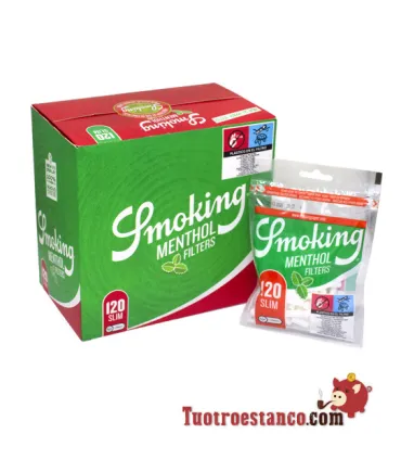 Filtros Smoking Menta 6 mm | 10 bolsitas