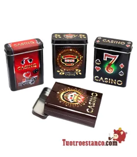 Pitillera metálica Casino