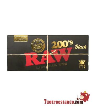 Papel RAW King Size BLACK de 200