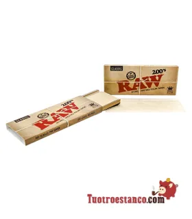 RAW King Size 200 Rolling Papers | Long & Unbleached