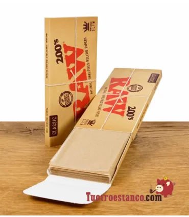 RAW King Size 200 Rolling Papers | Long & Unbleached