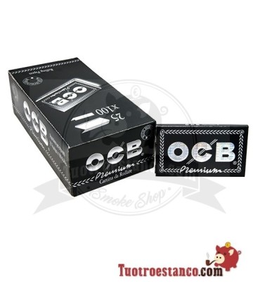 OCB Premium Double Window Paper nº 4 de 70 mm, 25 livretos