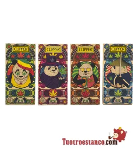 Zigarettenpapier Clipper Pure Weed Panda King Size + Tips Premium
