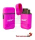 Accendino a doppia fiamma buzz, colore rosa