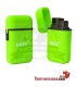 Isqueiro de chama dupla Buzz, cor verde