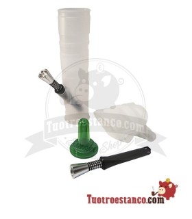 Bong in tubo di silicone pieghevole 20cm