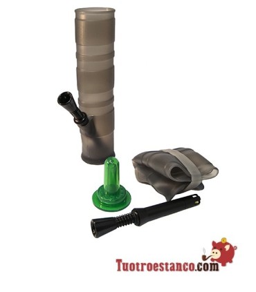 Bong in tubo di silicone pieghevole 20cm